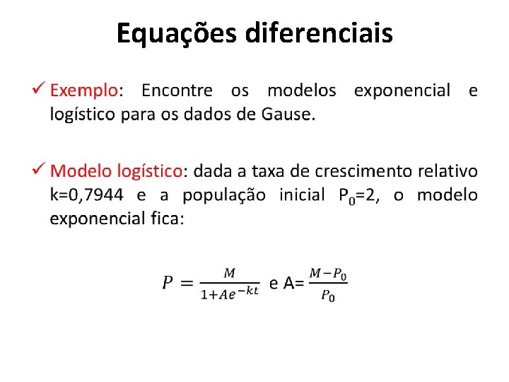Equações diferenciais • 