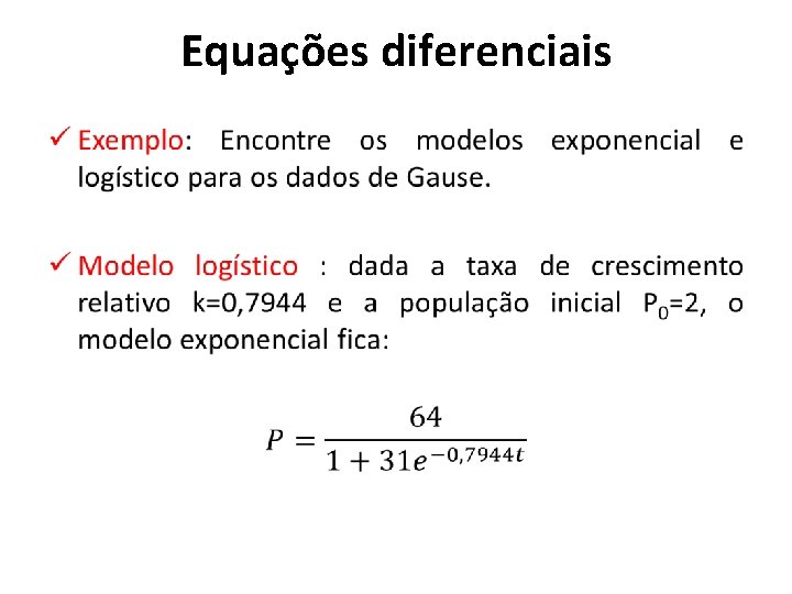 Equações diferenciais • 