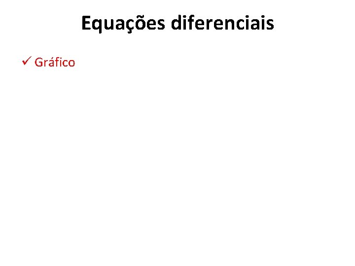 Equações diferenciais ü Gráfico 
