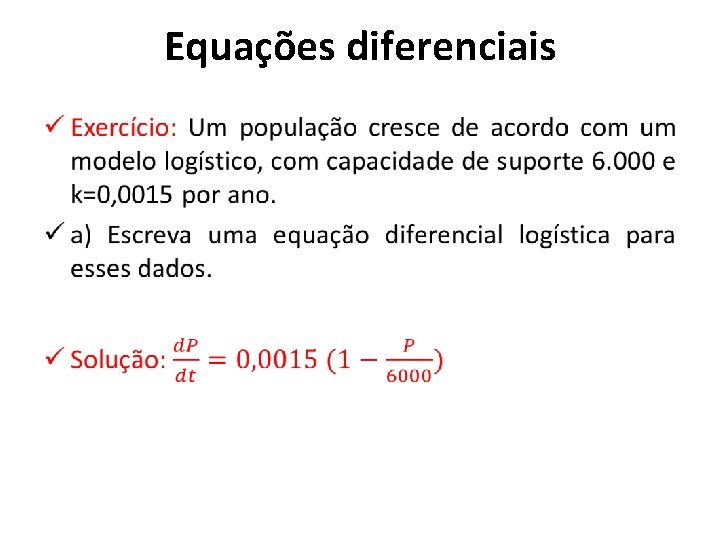 Equações diferenciais • 