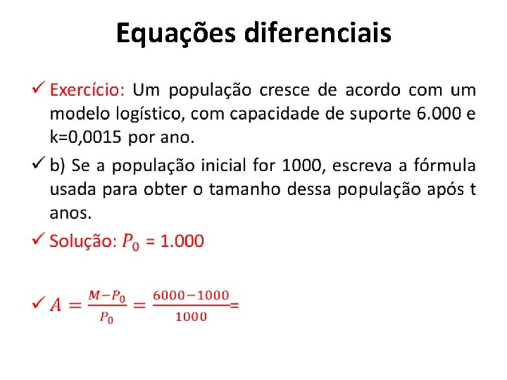 Equações diferenciais • 