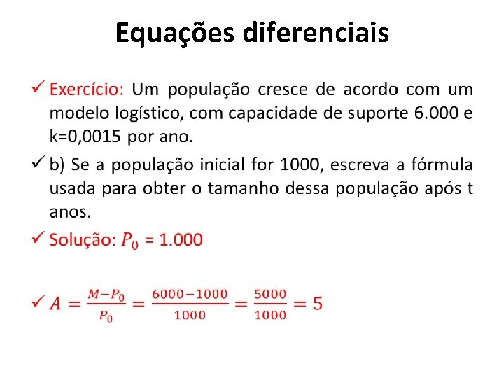 Equações diferenciais • 