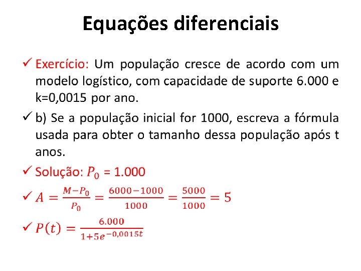 Equações diferenciais • 