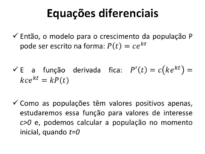 Equações diferenciais • 