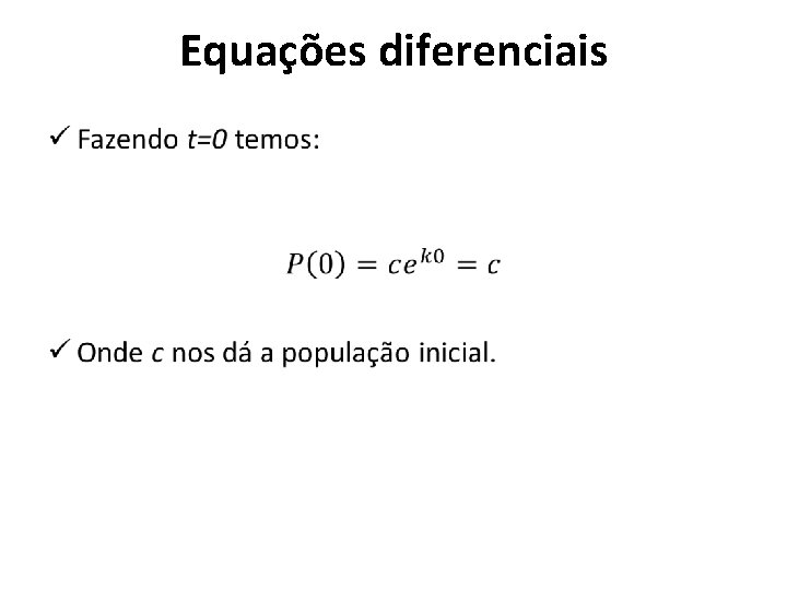 Equações diferenciais • 