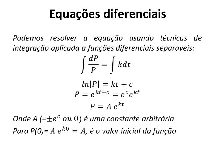 Equações diferenciais • 