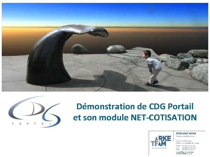 Démonstration de CDG Portail et son module NET-COTISATION 