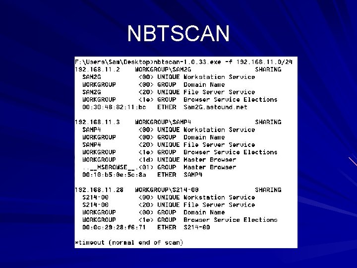 NBTSCAN 