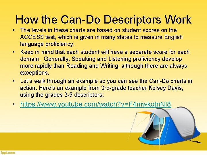 How the Can-Do Descriptors Work • The levels in these charts are based on How the Can-Do Descriptors Work • The levels in these charts are based on