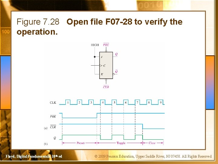 Figure 7. 28 Open file F 07 -28 to verify the operation. Floyd, Digital