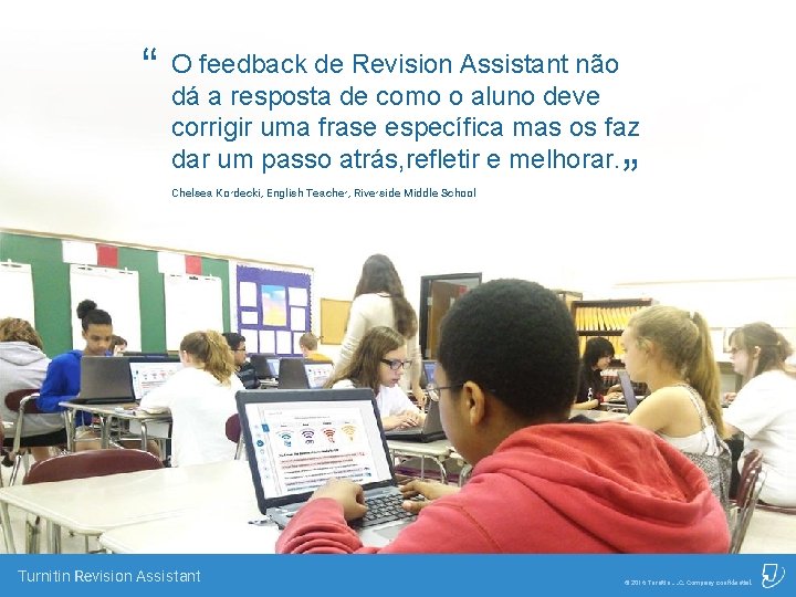 de Revision Assistant não “ Odáfeedback a resposta de como o aluno deve corrigir
