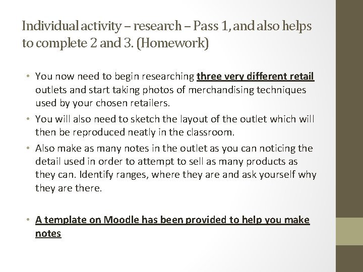 Individual activity – research – Pass 1, and also helps to complete 2 and Individual activity – research – Pass 1, and also helps to complete 2 and