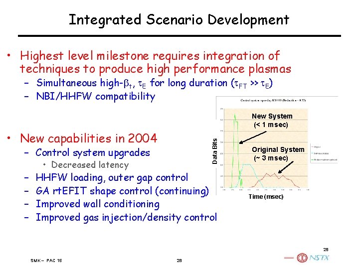Integrated Scenario Development • Highest level milestone requires integration of techniques to produce high