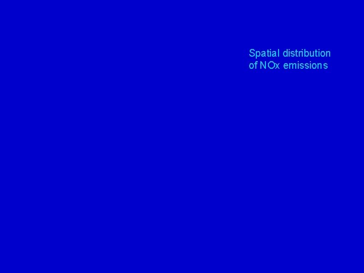 Spatial distribution of NOx emissions 