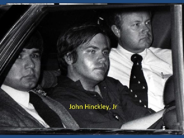 Assassination attempt on President Reagan on March 30, 1981 John Hinckley, Jr 
