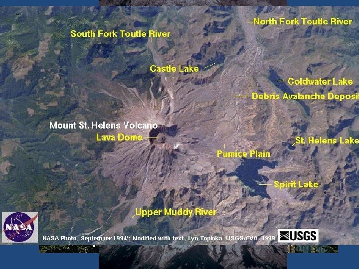  Mount St. Helens Eruption Located in the state of Washington Fifty-seven people were