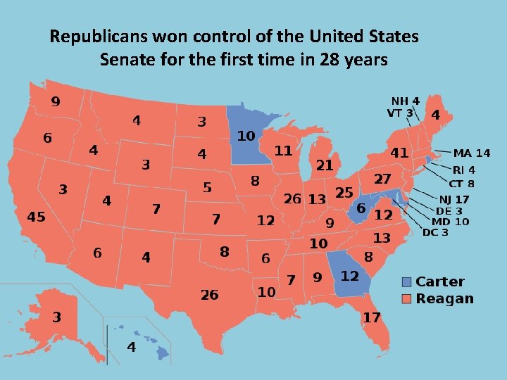 Republicans won control of the United States Senate for the first time in 28