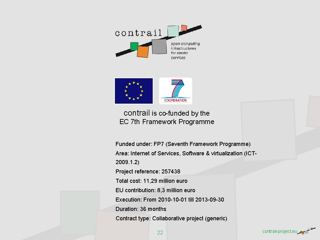 contrail is co-funded by the EC 7 th Framework Programme Funded under: FP 7