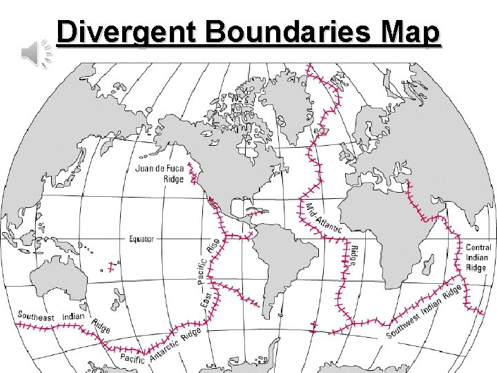 Divergent Boundaries Map 