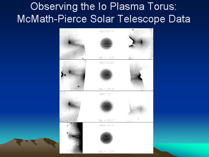 Observing the Io Plasma Torus: Mc. Math-Pierce Solar Telescope Data 