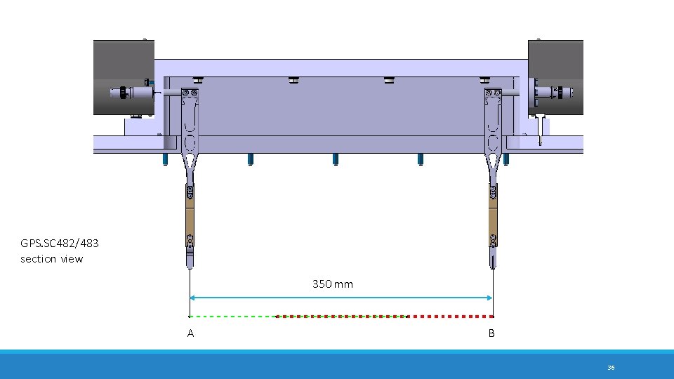 GPS. SC 482/483 section view 350 mm A B 36 GPS. SC 482/483 section view 350 mm A B 36