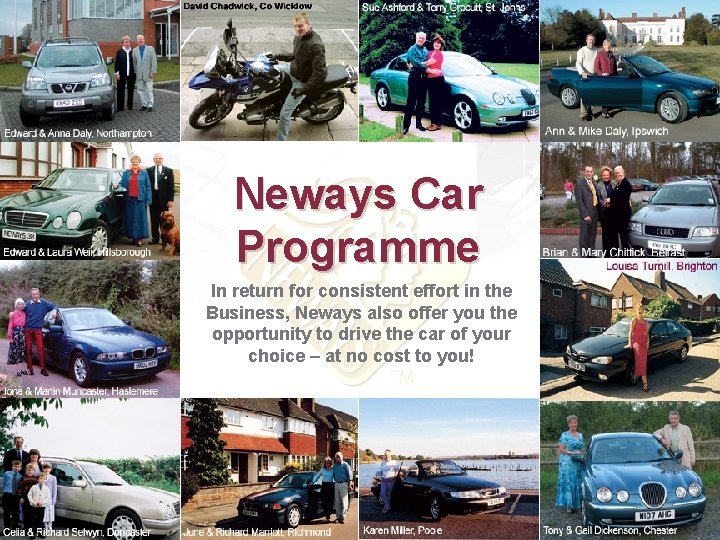 Neways Car Programme In return for consistent effort in the Business, Neways also offer