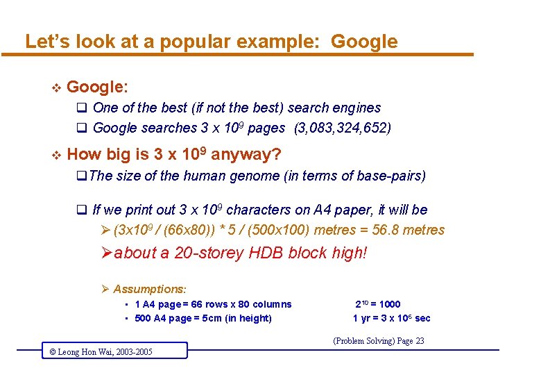 Let’s look at a popular example: Google v Google: q One of the best