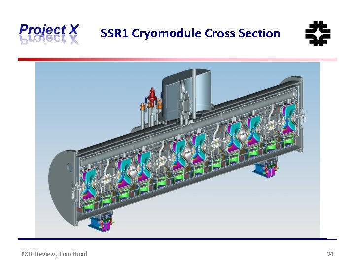 SSR 1 Cryomodule Cross Section PXIE Review, Tom Nicol 24 
