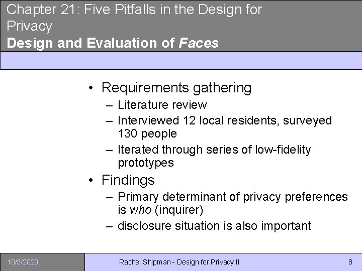 Chapter 21: Five Pitfalls in the Design for Privacy Design and Evaluation of Faces