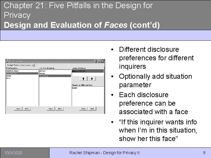 Chapter 21: Five Pitfalls in the Design for Privacy Design and Evaluation of Faces