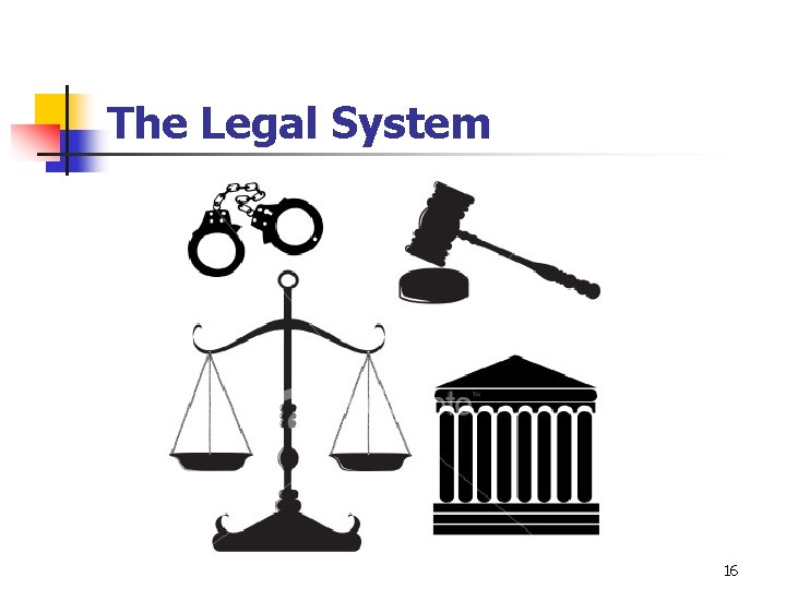 The Legal System 16 