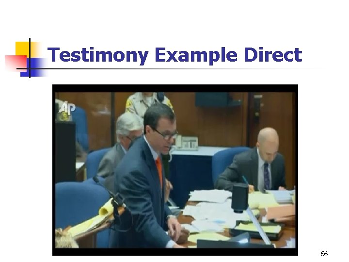 Testimony Example Direct 66 