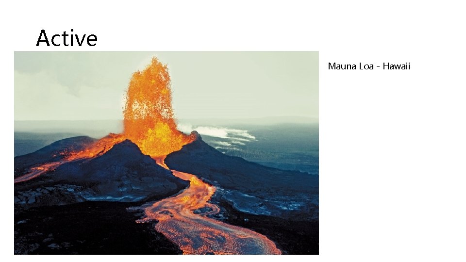 Active Mauna Loa - Hawaii 