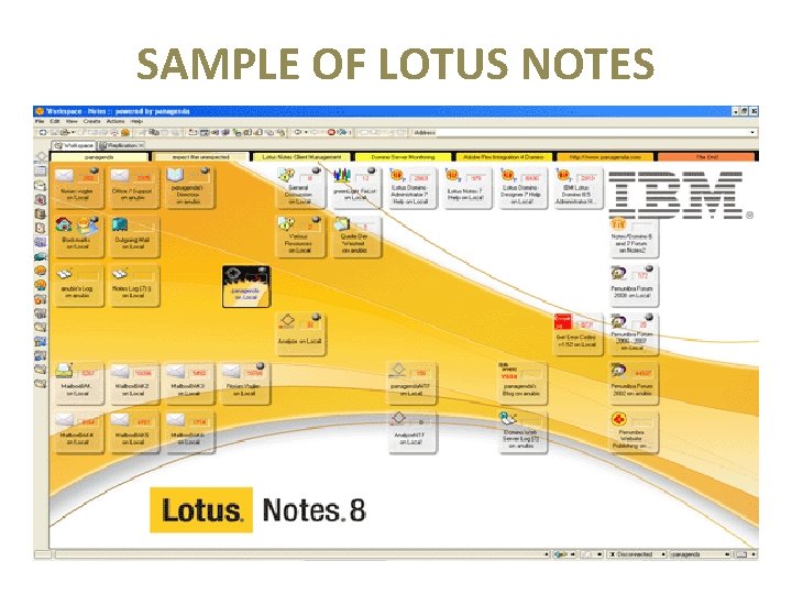 SAMPLE OF LOTUS NOTES 