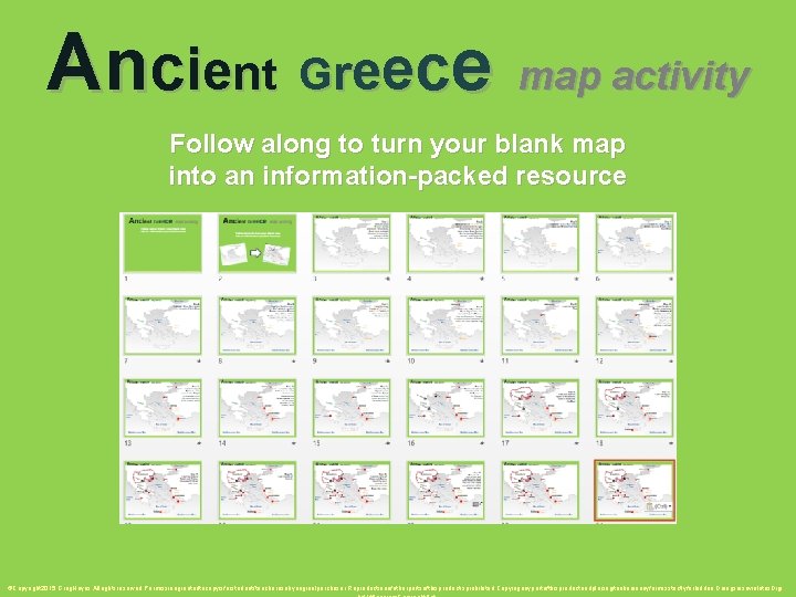 A n ci en t G reece map activity Follow along to turn your