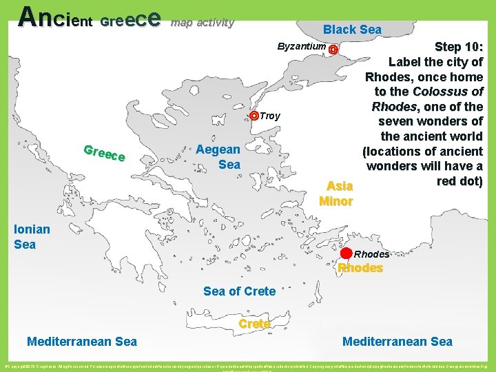 A n c i en t G ree c e map activity Black Sea