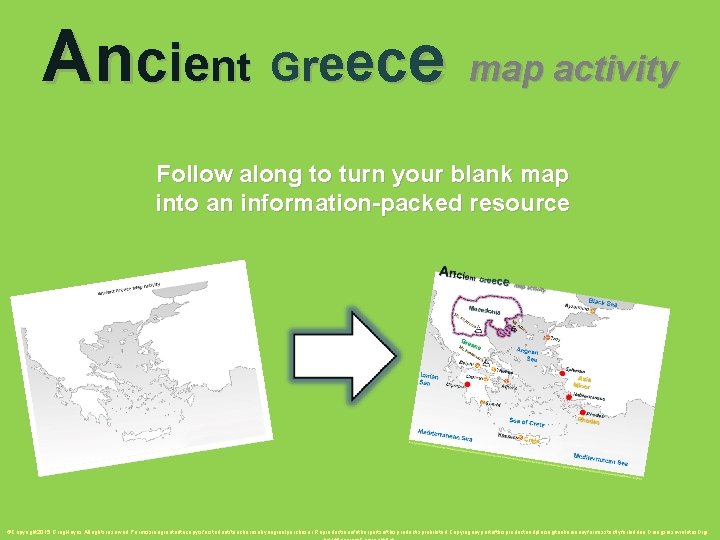 A n ci en t G reece map activity Follow along to turn your