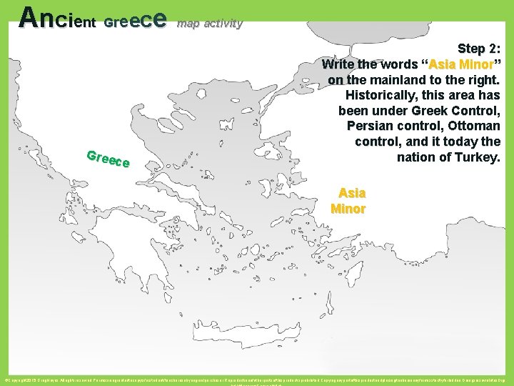 A n c i en t G ree c e Gree ce map activity