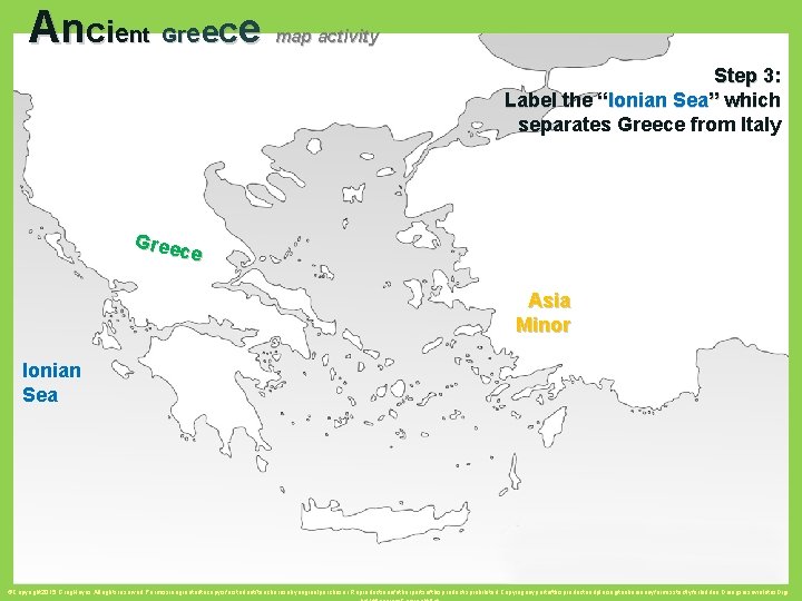 A n c i en t G ree c e map activity Step 3: