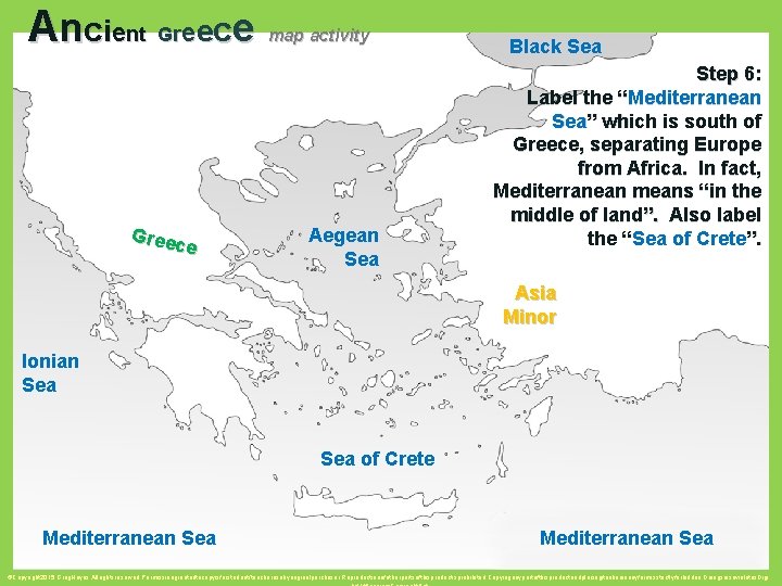 A n c i en t G ree c e Gree ce map activity