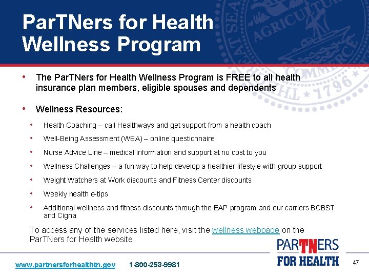 Par. TNers for Health Wellness Program • The Par. TNers for Health Wellness Program