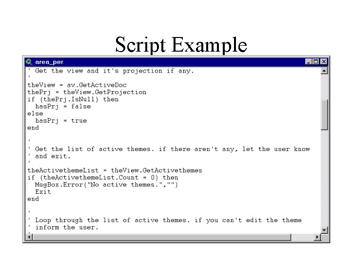 Script Example 
