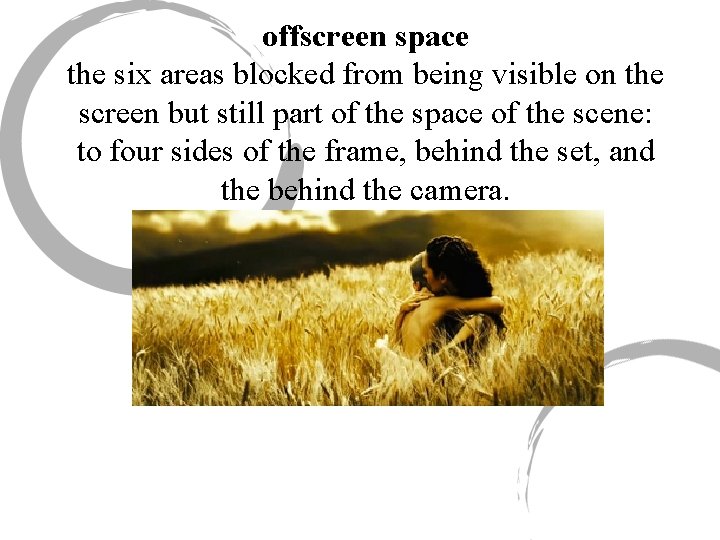 offscreen space the six areas blocked from being visible on the screen but still