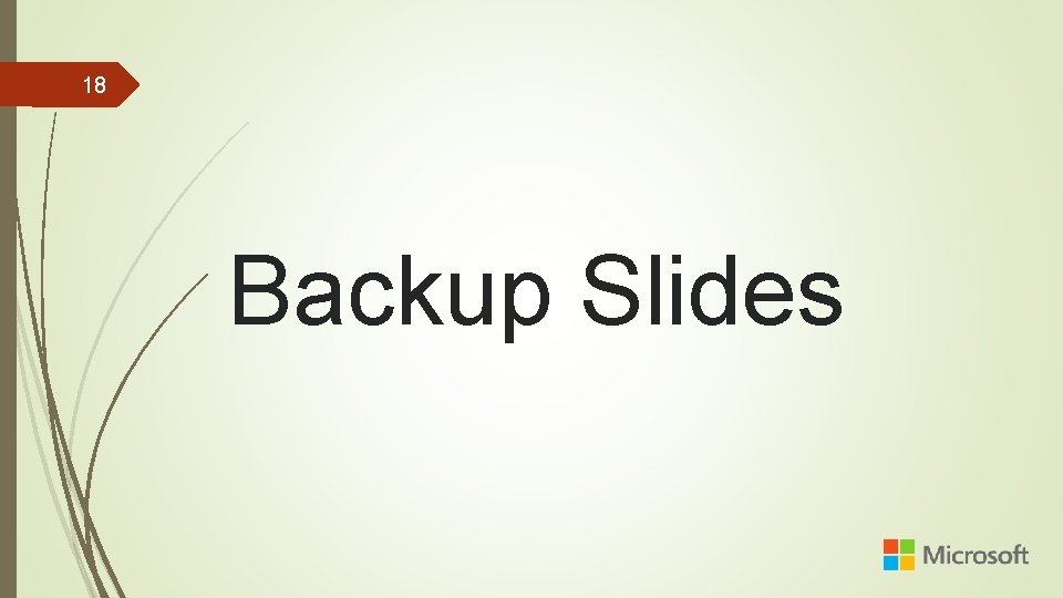 18 Backup Slides 