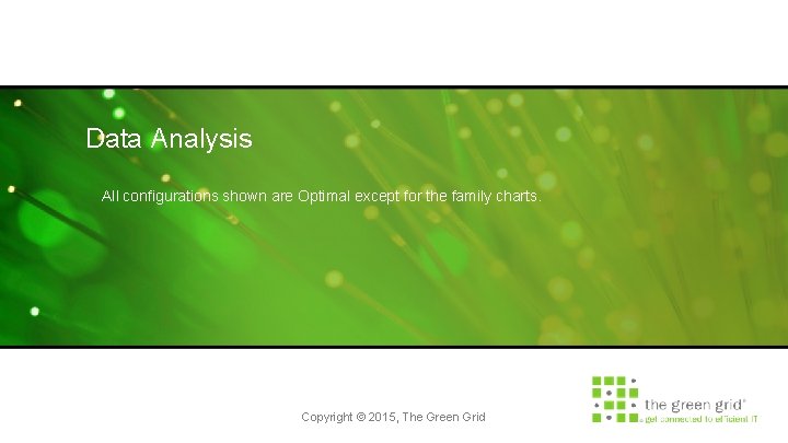 Data Analysis All configurations shown are Optimal except for the family charts. Copyright ©