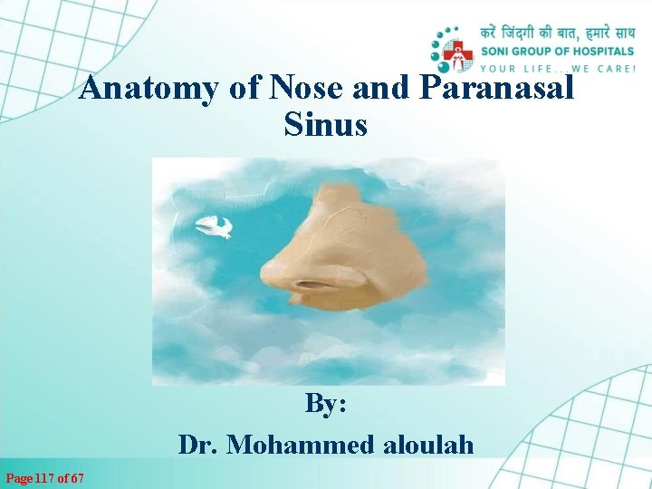 Anatomy of Nose and Paranasal Sinus By: Dr. Mohammed aloulah Page 117 of 67