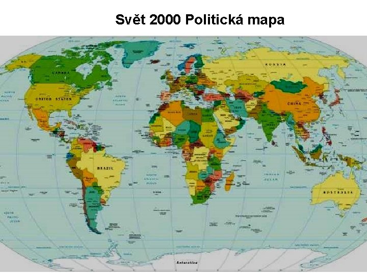 Svět 2000 Politická mapa 