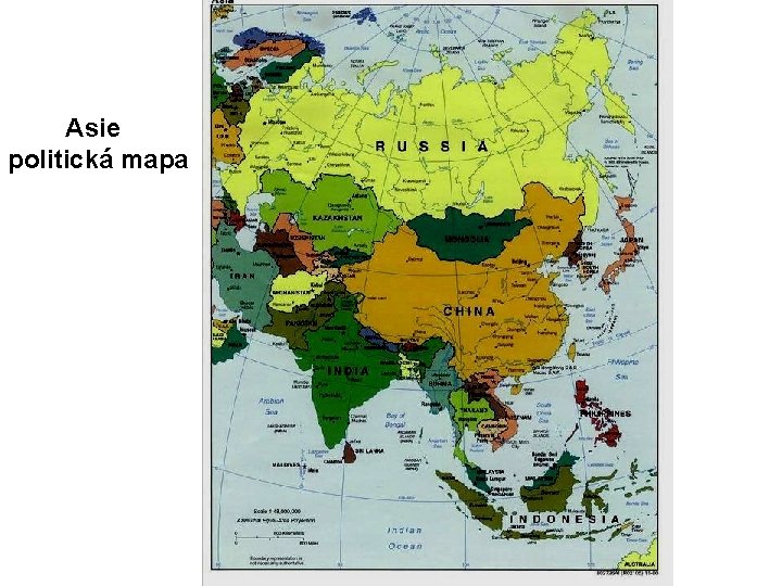  Asie politická mapa 
