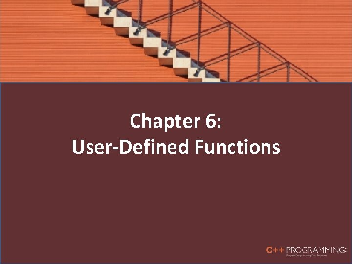 Chapter 6: User-Defined Functions 