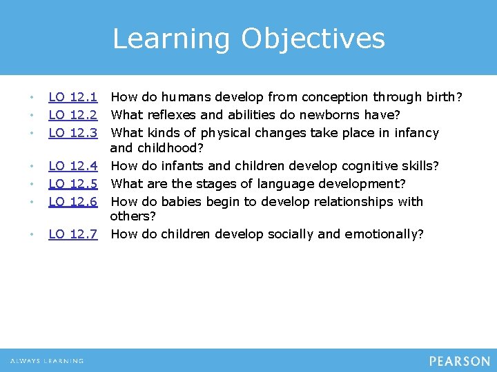 Learning Objectives • • • LO 12. 1 LO 12. 2 LO 12. 3